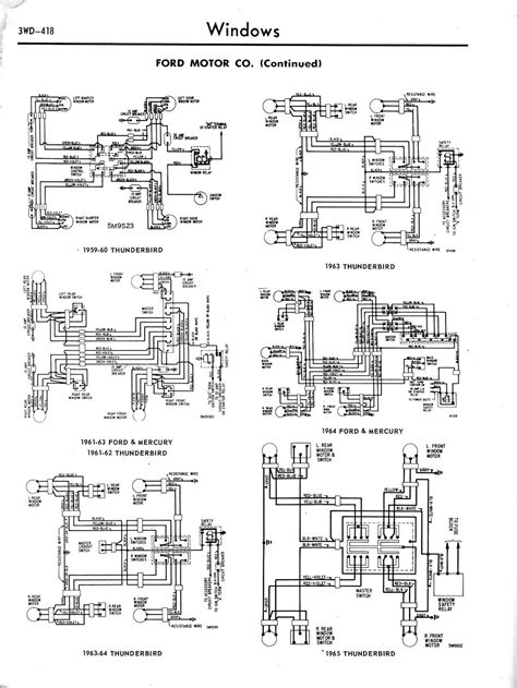 1965 Thunderbird Window Wiring Diagram