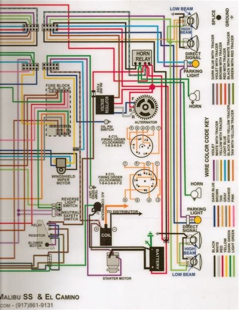 1966 Chevelle Dash Wiring Harness Diagram For