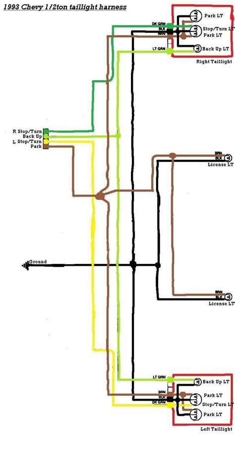 1966 chevy truck tail light wiring 