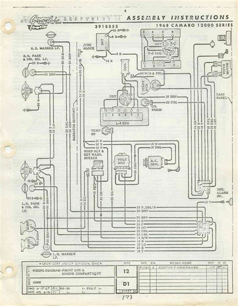 1967 Camaro Engine Wiring Diagram