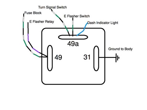 1968 Vw Beetle Flasher Relay Wiring Diagram