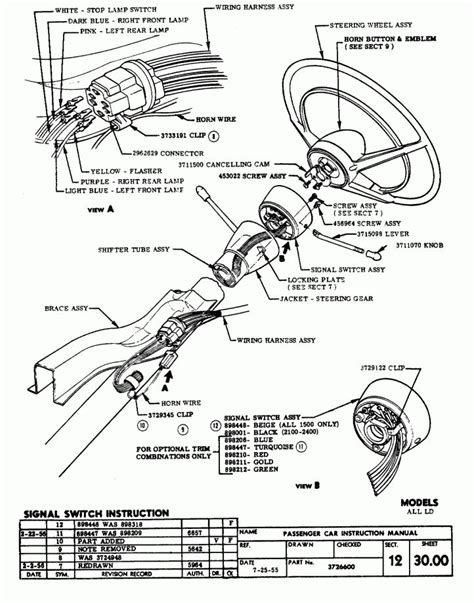 1969 Mustang Steering Wheel Wiring Diagram