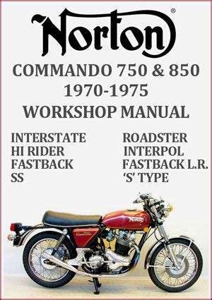 1970 73 Norton Commando 750 850 Factory Service And Parts Manual