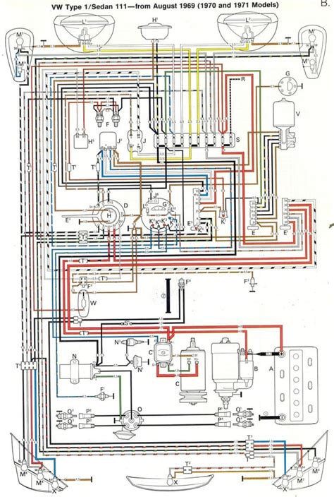 1970 Vw Beetle Wiring Diagram Schematic