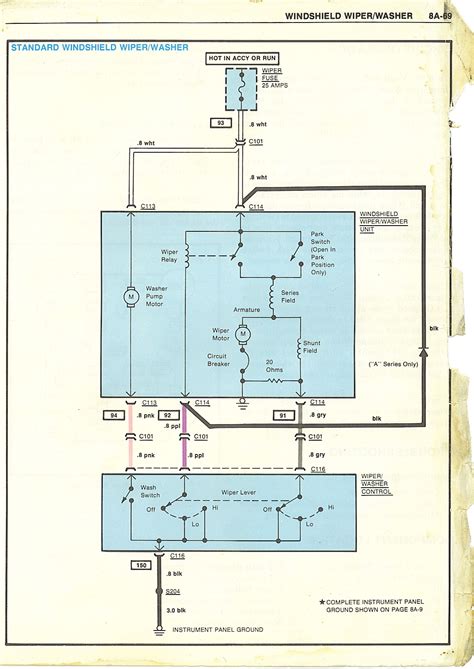 1971 camaro wiper wiring diagram 