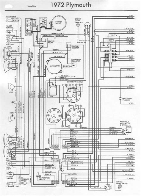 1972 Plymouth Satellite Wiring Diagram