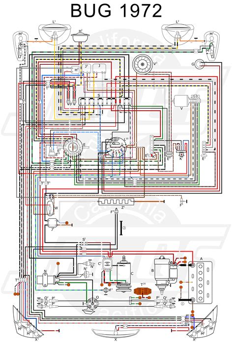 1972 Volkswagen Wiring Diagram