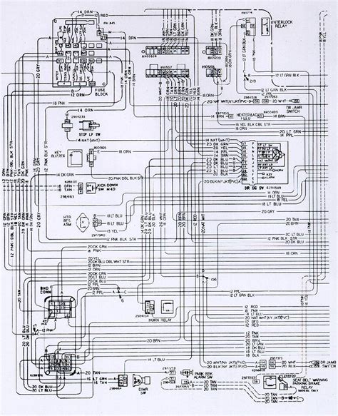 1972 camaro wiring diagram schematic 