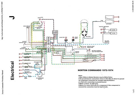 1974 Norton Commando Wiring Diagram