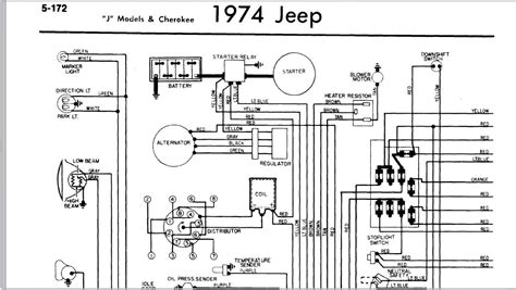 1974 cj5 headlight wiring diagram 