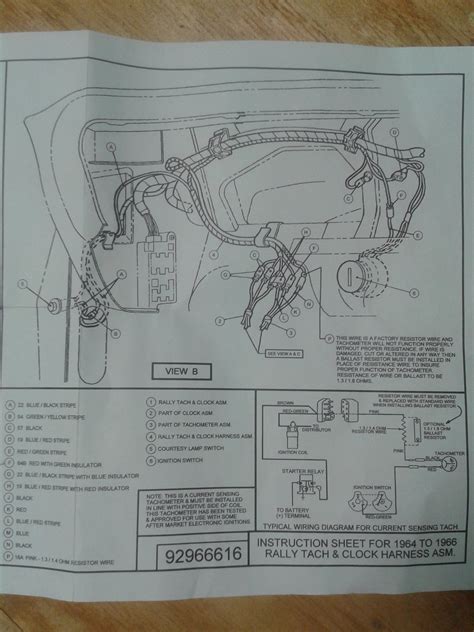 1975 mustang tachometer wiring 