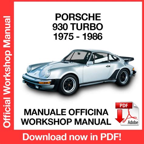 1976 1984 Porsche 930 Turbo Workshop Service Manual