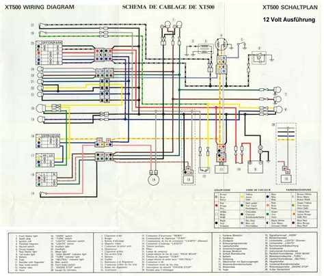 1976 yamaha 500 xt wiring diagram 