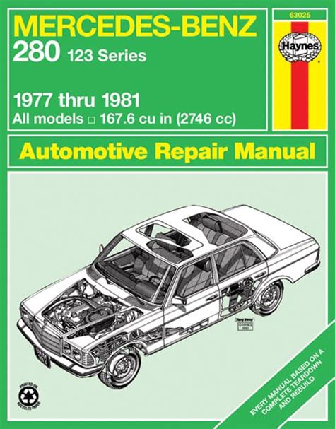 1977 1981 Mercedez Benz W123 Service Repair Manual