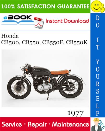 1977 Honda Cb500 Cb550 Motorcycle Service Repair Manual Download