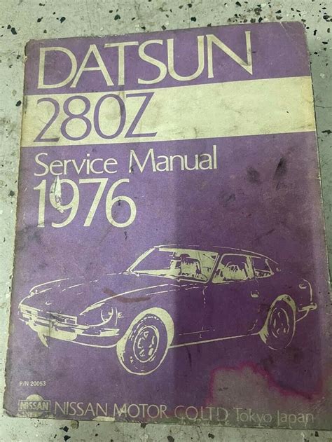 1977 Nissan Datsun 280z Service Manual Download