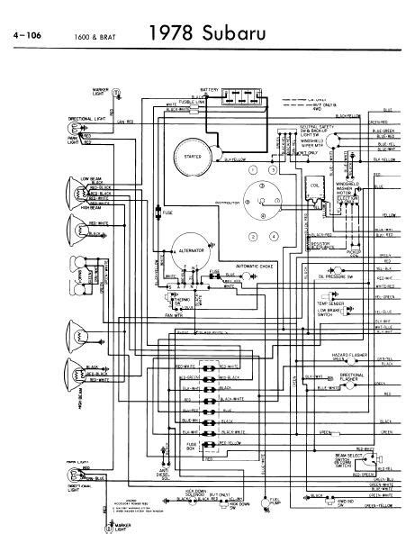 1978 Subaru Brat Wiring Diagram