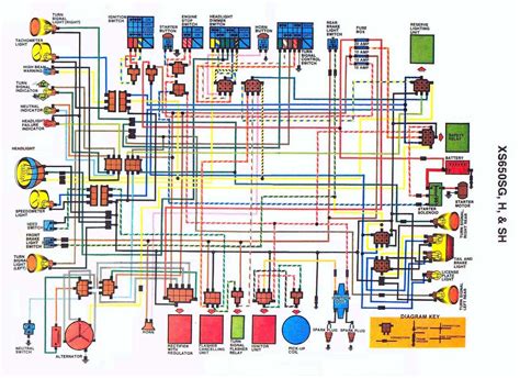 1978 xs650 wiring diagram schematic 