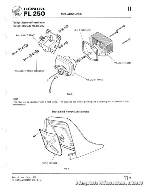 1979 1981 Honda Fl250 Odyssey Service Repair Manual Original Fsm Pdf Preview