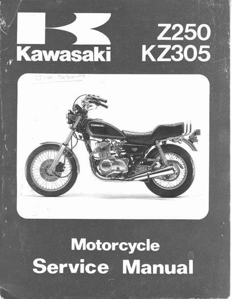 1979 1982 Kawasaki Z250 Kz305 Workshop Service Repair Manual Download