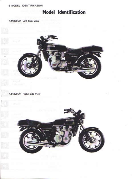 1979 1983 Kawasaki Kz1300 Service Repair Manual Kz 1300