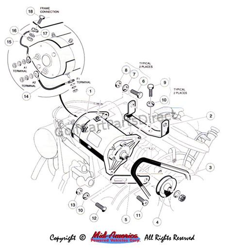 1980 Yamaha Golf Cart Starter Generator Wiring Diagram