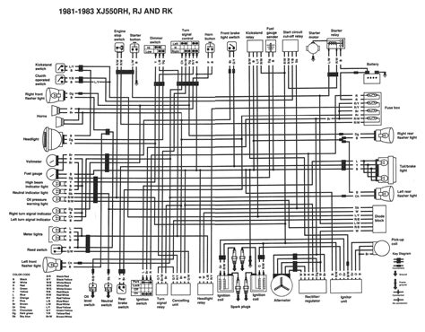 1981 Yamaha Xj550 Wiring Diagram