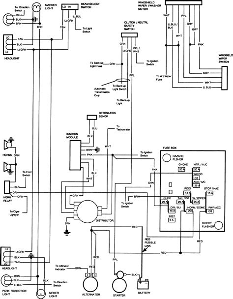 1982 chevy truck radio wiring diagram 