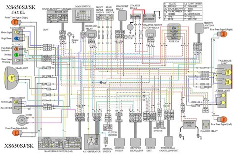 1982 yamaha xs650 wiring diagram 