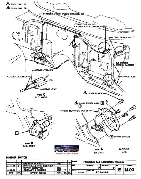 1983 Chevy Headlight Dimmer Switch Wiring Diagram