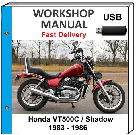 1983 Honda Vt500c 500d Service Repair Manual