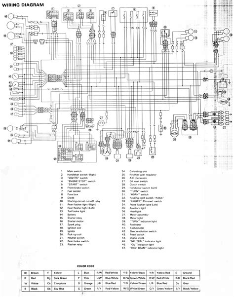 1983 virago wire harness schematic 