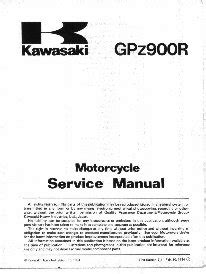 1984 1995 Kawasaki Gpz900r Ninja 900 Motorcycle Workshop Repair Service Manual Best Download