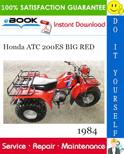 1984 Honda Atc200es Big Red Service Repair Manual Download