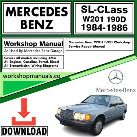 1984 Mercedes 190d Service Repair Manual 84