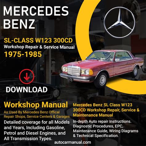 1984 Mercedes 300cd Service Repair Manual 84