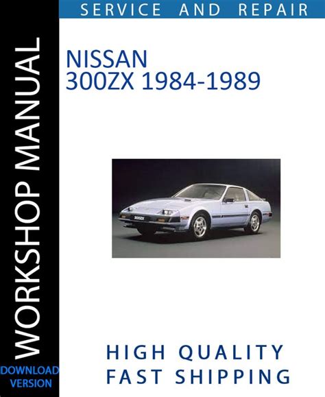 1984 Nissan 300zx Factory Service Manual Download