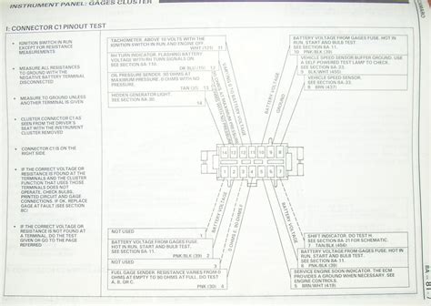 1984 corvette gauge cluster wiring diagram schematic 