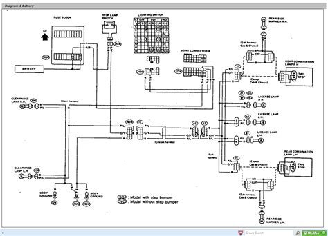 1984 nissan pickup wiring diagram 