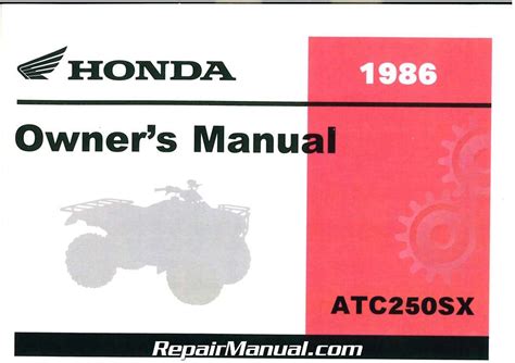 1985 1987 Honda Atc250sx Service Repair Manual