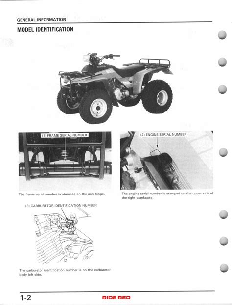 1985 1987 Honda Trx250 Fourtrax Service Repair Manual Download 85 86 87