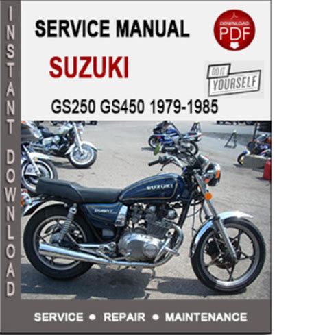 1985 1990 Suzuki Gs250 Fws Service Repair Manual Download