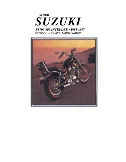 1985 1997 Suzuki Vs700 Vs 800 Intruder Service Repair Manual Download