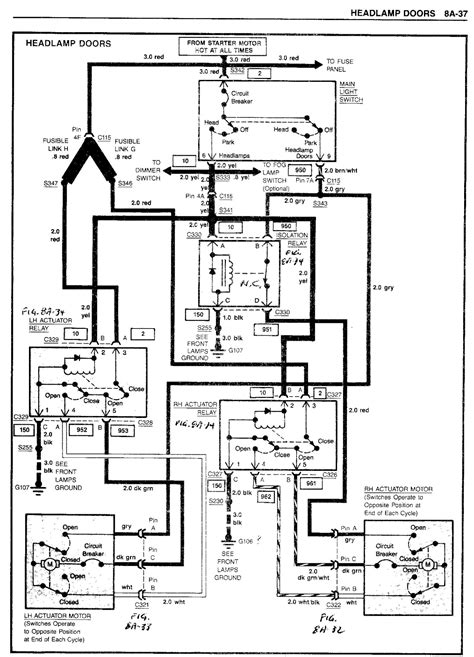 1985 Corvette Headlight Wiring Diagram