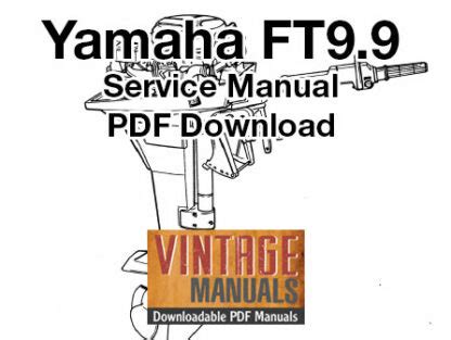 1985 Yamaha Ft9 9 Hp Outboard Service Repair Manual