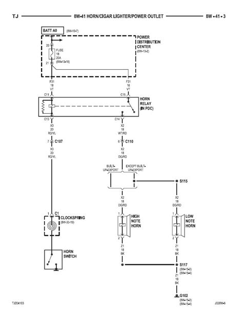 1985 jeep cj7 horn wiring diagram 