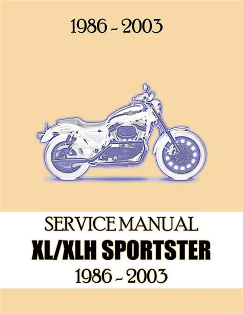 1986 2003 Hd Sportster Repair Service Manual Download Instantly