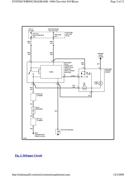 1986 Chevy Blazer Wiring Diagram