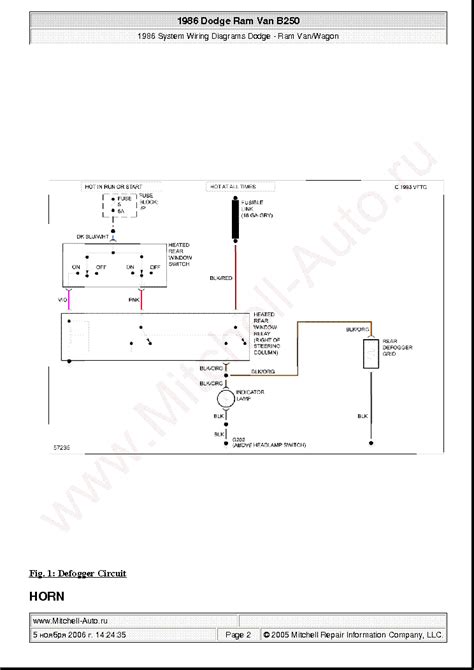 1986 Dodge Ram Van Wiring Diagram