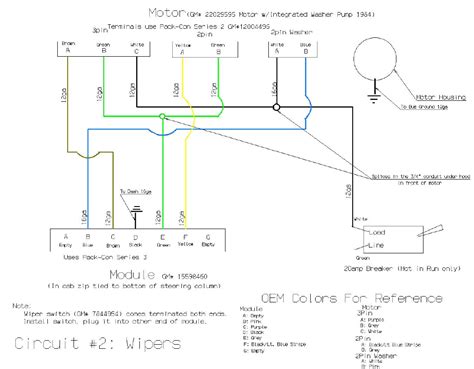 1986 s10 wiper motor wiring diagram 